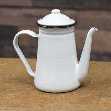 Black Rim Enamel Coffee Pot - The Fox Decor